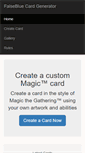 Mobile Screenshot of magic.falseblue.com